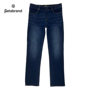 Betabrand |‎ Women’s Large | Signature Mid-Rise Straight Leg Stretch Yoga Jeans